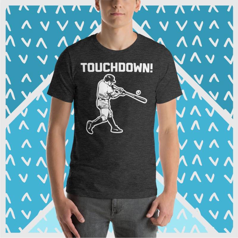 Touchdown Baseball T-Shirt Lustiges Sport-Fan-T-Shirt von FunStuff2Go