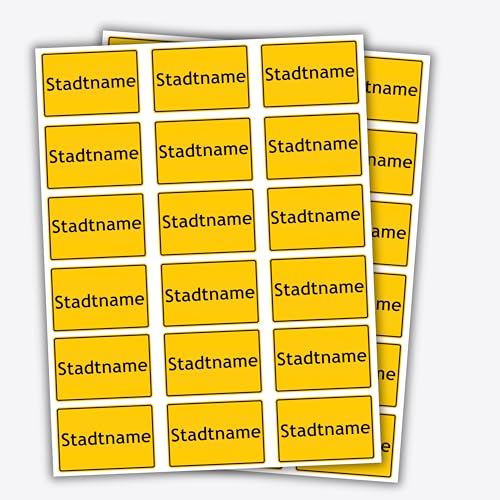 Personalisierbares temporäres Tattoo mit Wunschtext im Ortsschild- oder Herz-Design – Ideal für Festivals, Hochzeiten, Veranstaltungen & Partys (Lieblingsstadt) von FunTattooExpress