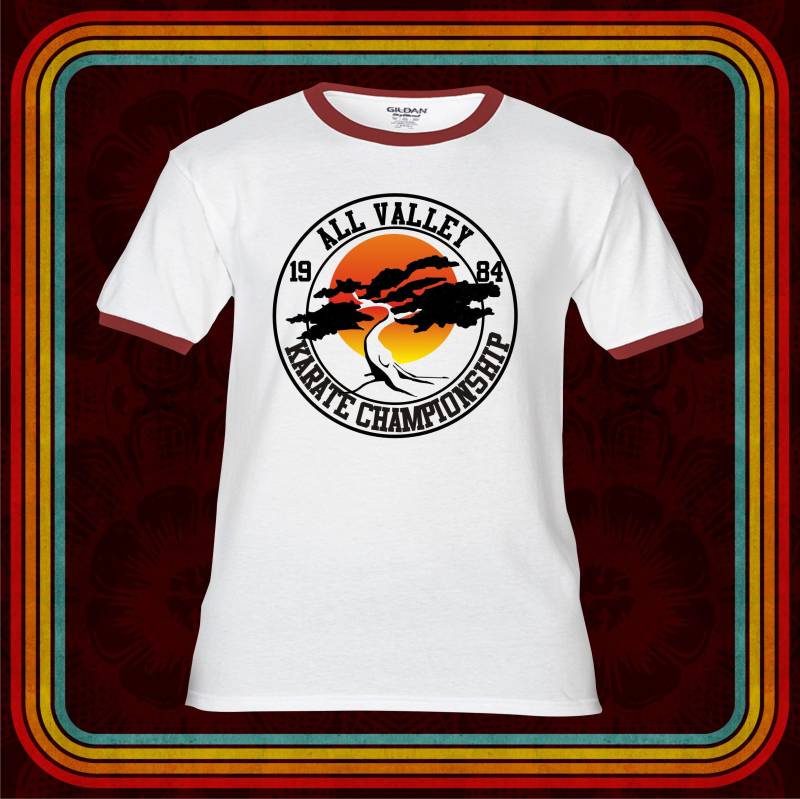 Alle Valley Championship Miyagi Do - T-Shirt Erwachsene Premium Ringerraglans Tank Tops Karate Kind Dojo 80Er Jahre Film Cobra Kai Dojo von FunTimePrints