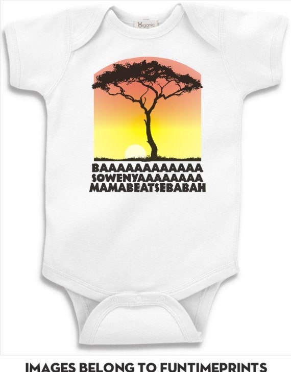 Baaa Sowenyaa Mamabeatsebabah - Spaß T-Shirt Oder Body Lustige Tuchin Kleinkind Jugend Kinder Weiß Grau Rosa Blau-353 von FunTimePrints