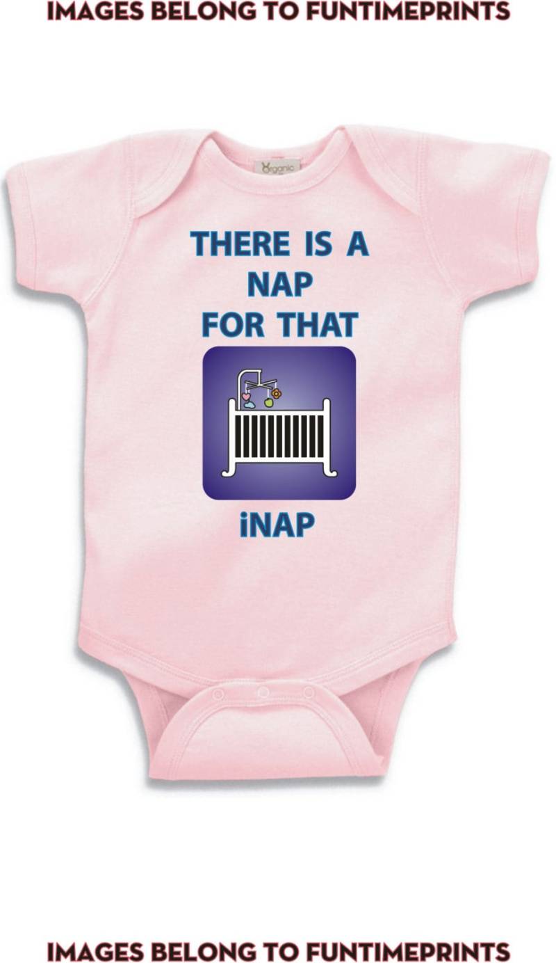 Es Gibt Ein Nap Für Das Inap-Krippe T-Shirt Body Kleinkind Jugend Strampler Tshirt Lustige Süße Baby Kinder Apfel Ipod Ipad Iphone-0024 von FunTimePrints