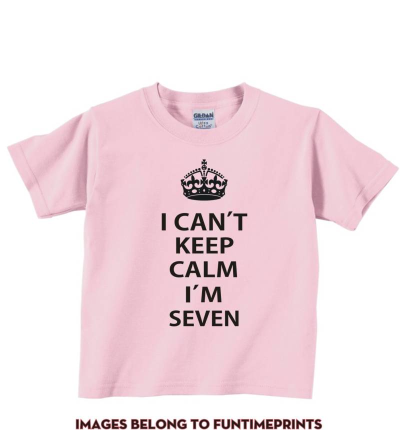 Ich Kann Nicht Halten Ruhe Im Sieben - Kleinkind Jugend Tshirt Kinder Baby Strampler Creeper Babys Lustige Süße Humor Chive Auf Kcco-0008 von FunTimePrints