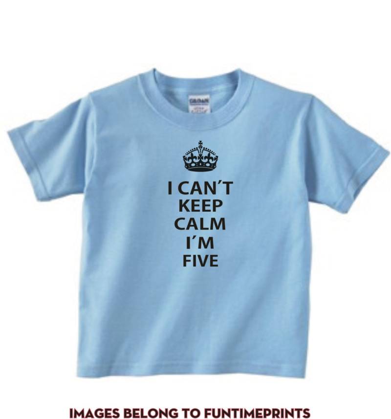 Ich Kann Nicht Halten Ruhig Im Fünf - Kleinkind Jugend Tshirt Kinder Baby Strampler Creeper Babys Lustige Süße Humor Chive Auf Kcco -0006 von FunTimePrints