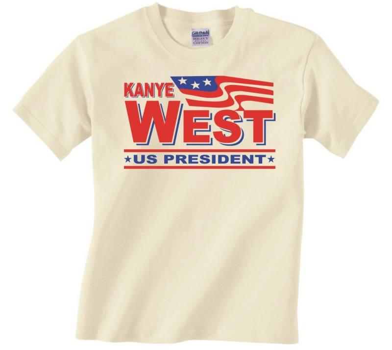 Kanye West Us-Präsident - Lustige Erwachsene Grafik T Shirt Flagge Deez Unabhängige Wahl Amerika Nutz S-3xl Viele Farben Tshirt-488 von FunTimePrints