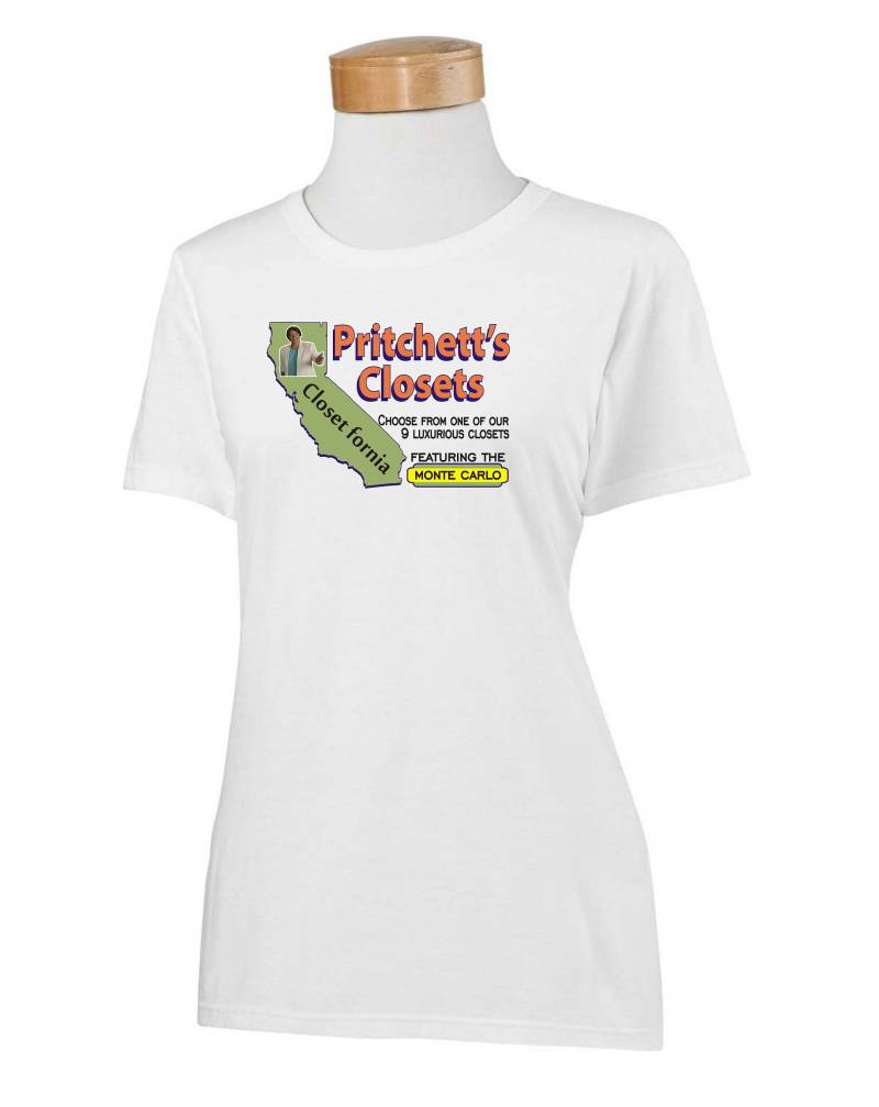Pritchett's Closets Closetfornia Haus Der Monte Carlo Retro - Damen T-Shirt in Vielen Farboptionen Moderne Familie Phil Jay von FunTimePrints
