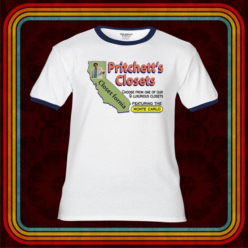 Pritchett's Closets Closetfornia Haus Der Monte Carlo Retro - T-Shirt Erwachsene Premium Ringerraglans Tank Tops Moderne Familie Phil Jay von FunTimePrints