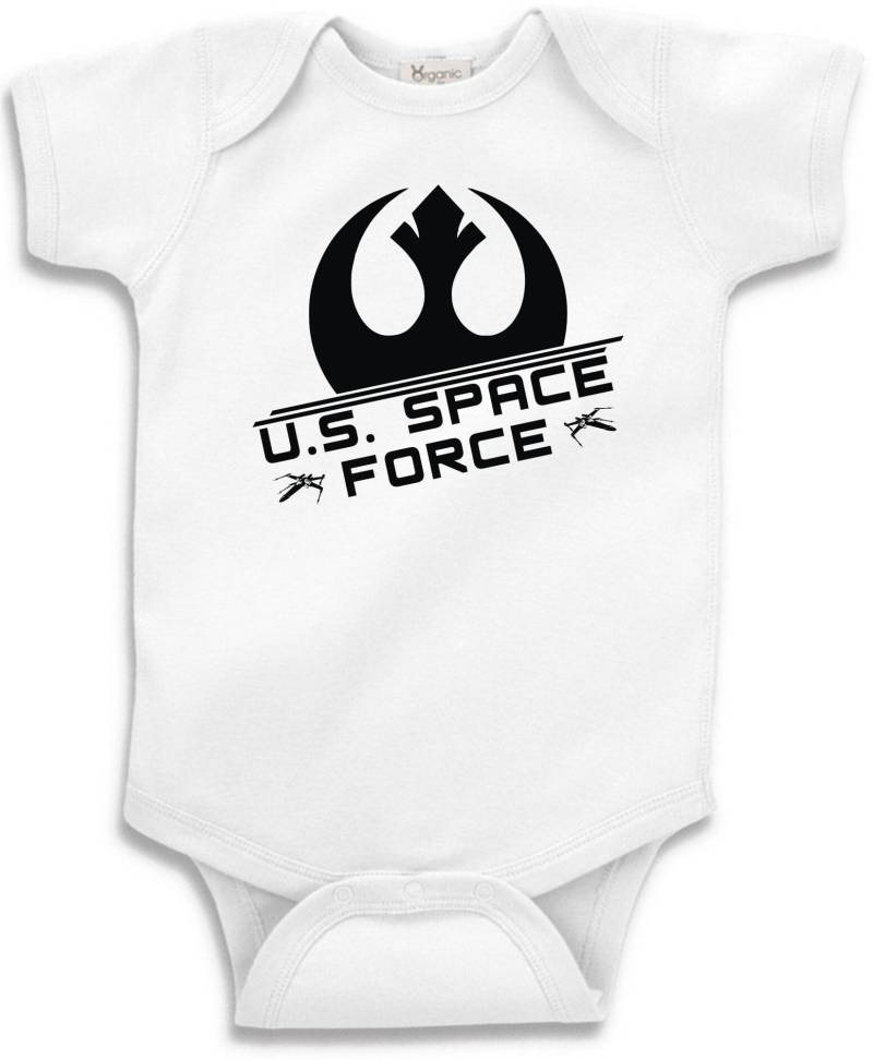 U.s. Space Force Rebel Alliance - Spaß T-Shirt Oder Body Kleidung Für Kleinkind Jugend Kinder in Weiß Grau Rosa Blau 740 von FunTimePrints