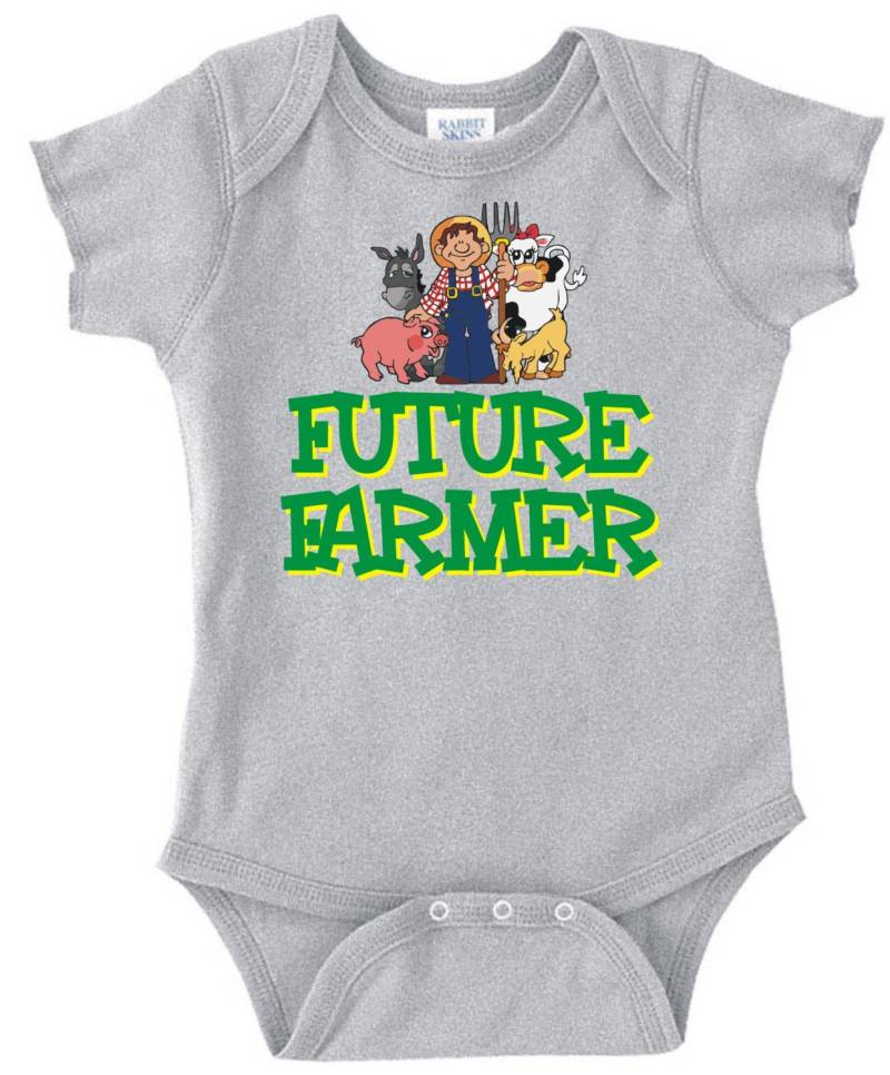 Zukünftige Bauer T-Shirt Oder Bodysuit-Kleinkind Kleinkind Jugend Strampler Tshirt Lustige Spaß Jungen Mädchen Kinder Baby Kleidung Bauernhof von FunTimePrints
