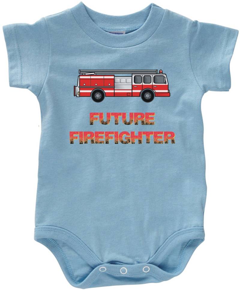 Zukünftige Feuerwehrmann T-Shirt Oder Bodysuit - Kleinkind Jugend Strampler Tshirt Lustige Spaß Jungen Mädchen Kinder Baby Kleidung Firetruck -0039 von FunTimePrints