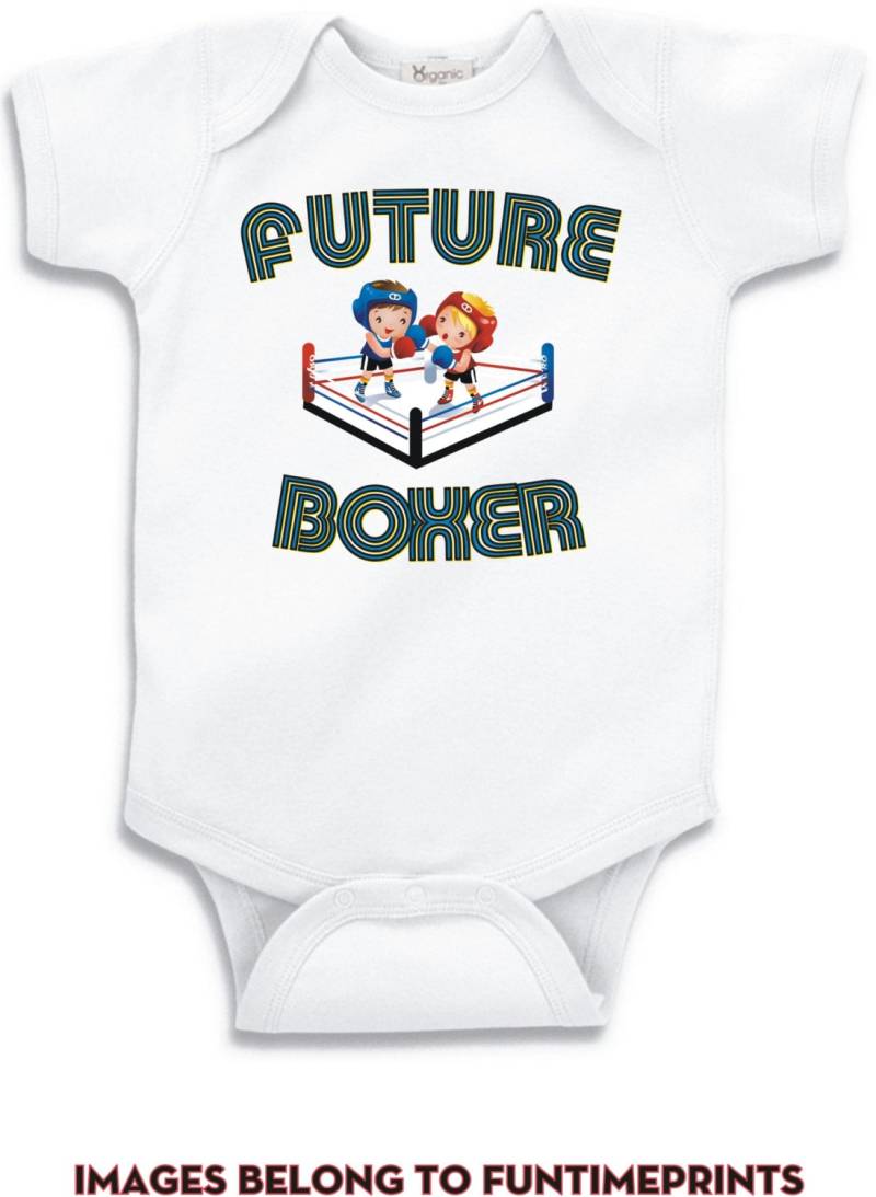 Zukunft Boxer T-Shirt Oder Bodysuit-Kleinkind Kleinkind Jugend Strampler Tshirt Lustige Spaß Jungen Mädchen Kinder Baby Kleidung Sport Boxen - 0052 von FunTimePrints