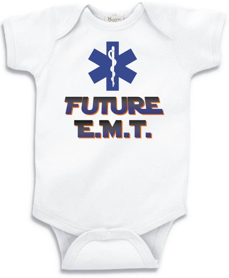 Zukunft E.m.t. T-Shirt Oder Body-Säugling Kleinkind Jugend Strampler Tshirt Lustiger Spaß Jungen Mädchen Kinder Babykleidung Emt Medizintechnik-0042 von FunTimePrints