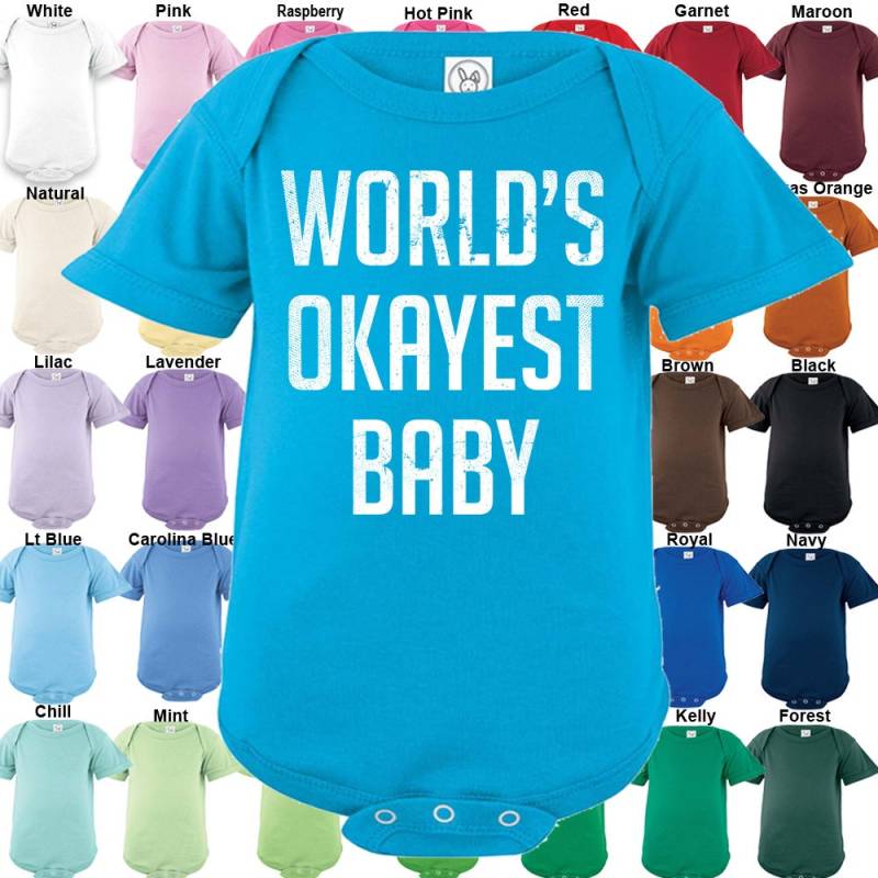 Welt Okayest Babybody - Jungen/Mädchen von FunToSeeMe