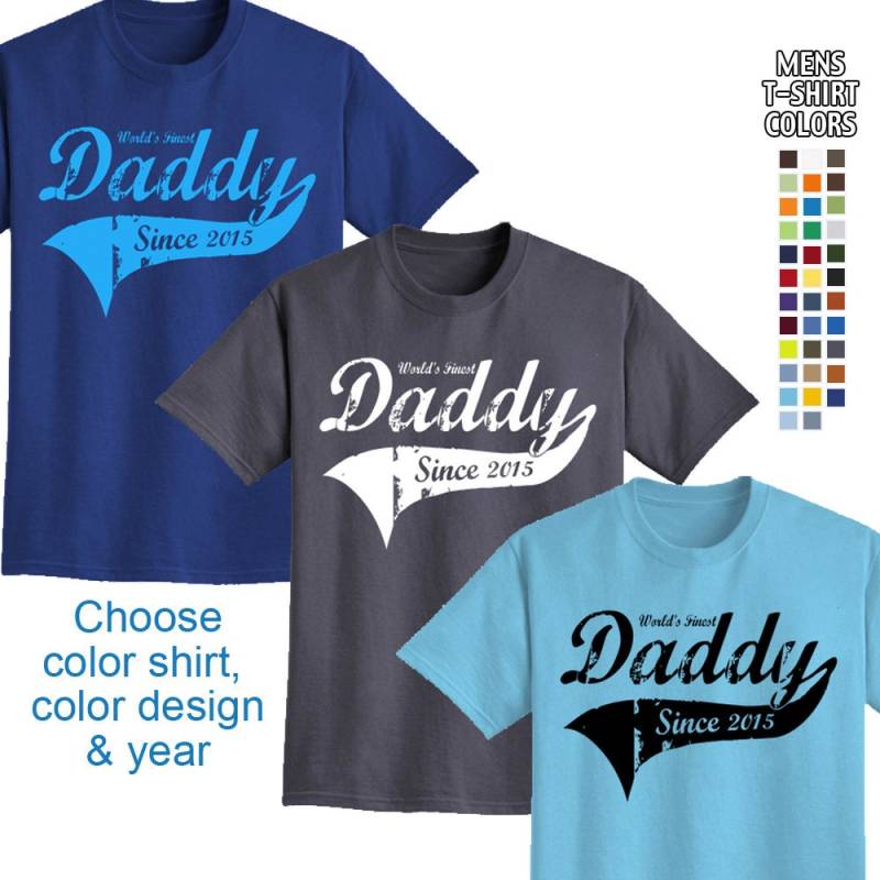 World's Finest Daddy - Personalisiert with Year Herren T-Shirt Tolles Geschenk Zum Vatertag Oder Einem Neuen Papa Wir Führen Die Größen S 5xl in von FunToSeeMe