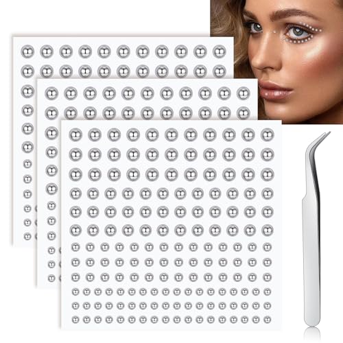 FunZing Fake Nasenpiercing & Co. - 3 Blätter Aufkleber (2-4mm) - Fake Piercings - Aufkleber - Unisex - Modeschmuck von FunZing