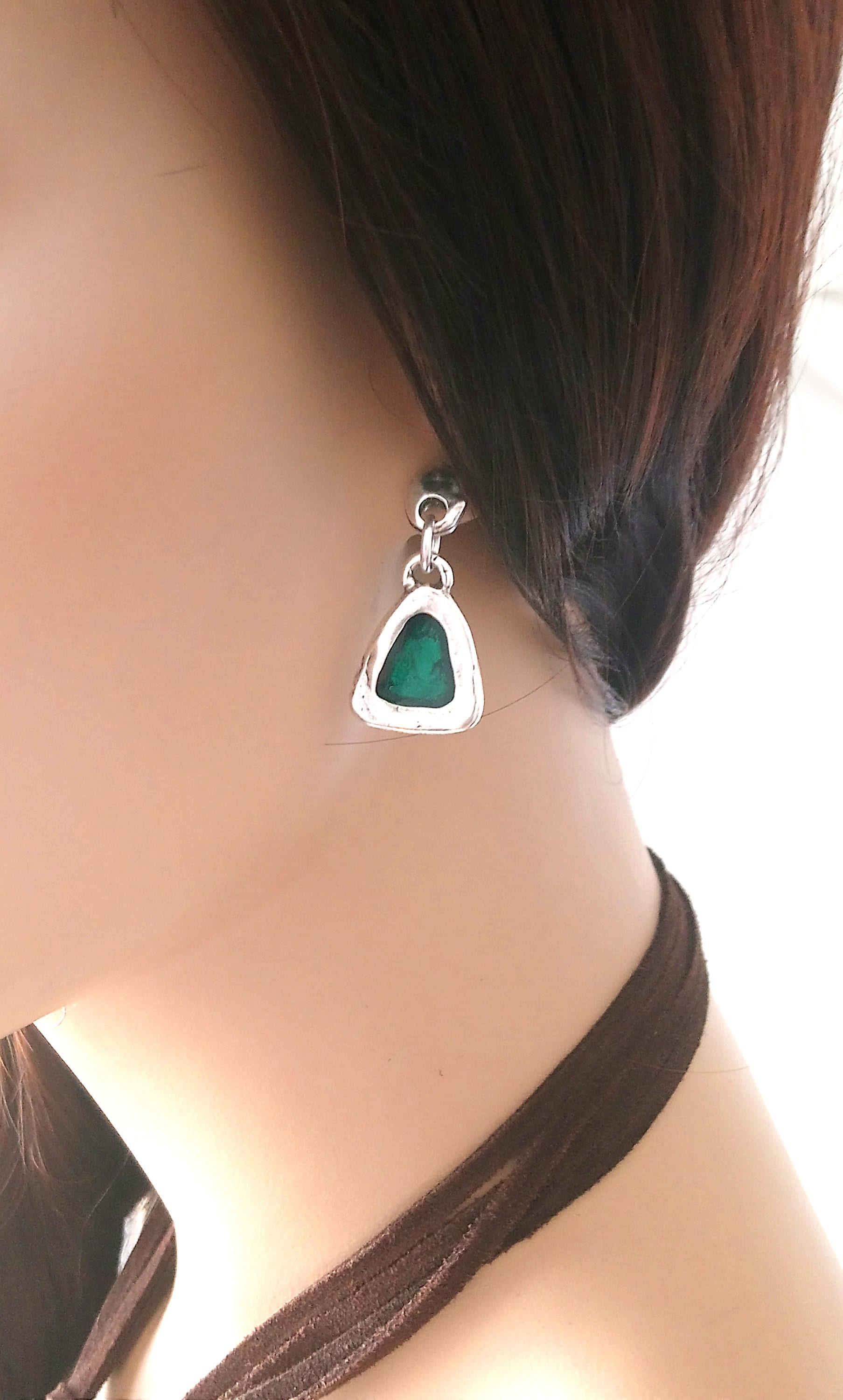 Zamak Ohrringe - Emaille Sterling Versilberte -Geschenk Für Sie Zamak Ohrringe - Emaille Sterling Versilberte -Geschenk Für Sie von FunandJewel