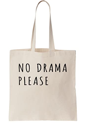 Functon+ No Drama Please Canvas Tote Bag, beige von Functon+