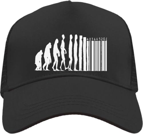 Functon+ Sad Life of Consumerism Mesh Back Trucker Cap Adjustable Snapback Hat Black, Schwarz , Einheitsgröße von Functon+