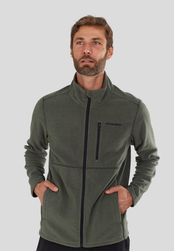 Fundango Fleecejacke Jeffrey Fullzip Fleece Atmungsaktives Fleece, Slim Fit, Brusttasche von Fundango