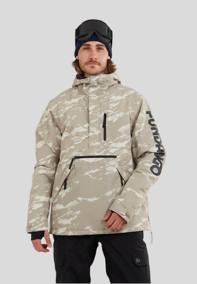Fundango Winterjacke Tilbury Logo Anorak Skijacke im Pulloverstil sorgt für vollständige Bewegungsfreiheit von Fundango