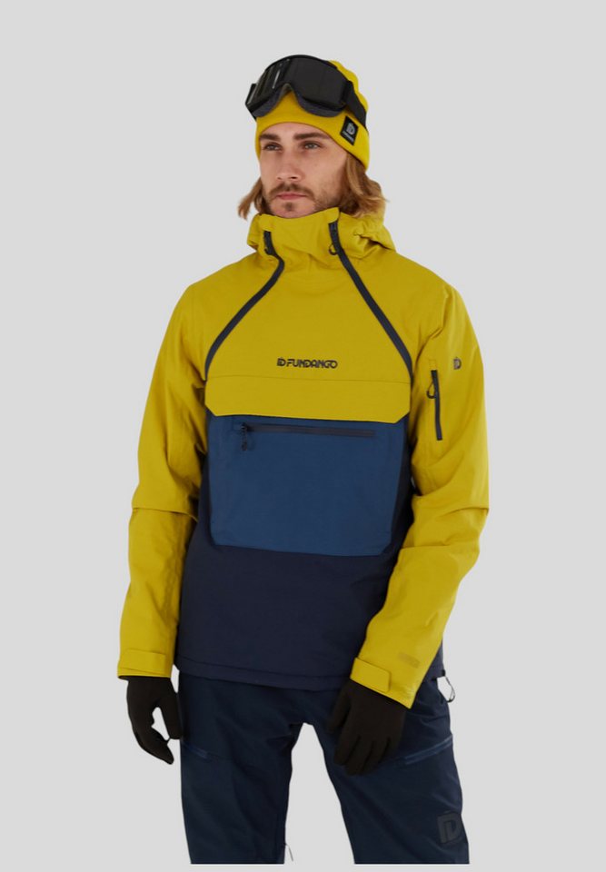 Fundango Winterjacke Hydra ECO Anorak Skijacke im Pulloverstil sorgt für vollständige Bewegungsfreiheit von Fundango