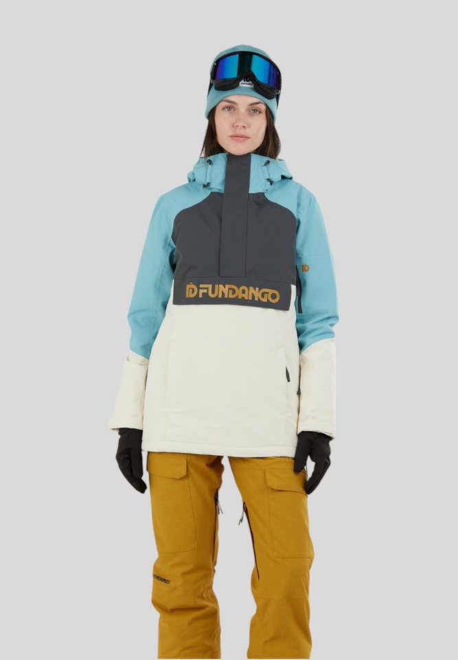 Fundango Winterjacke Birch ECO Logo Anorak technische Schlupfjacke für Ski uns Snowboard von Fundango