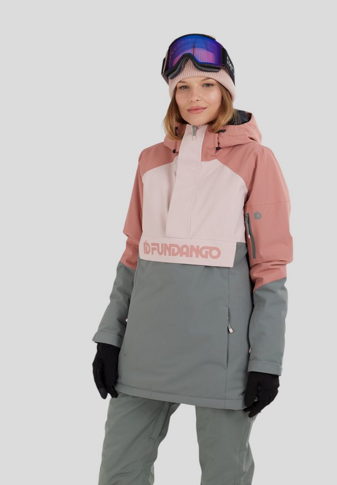 Fundango Winterjacke Birch ECO Logo Anorak technische Schlupfjacke für Ski uns Snowboard von Fundango