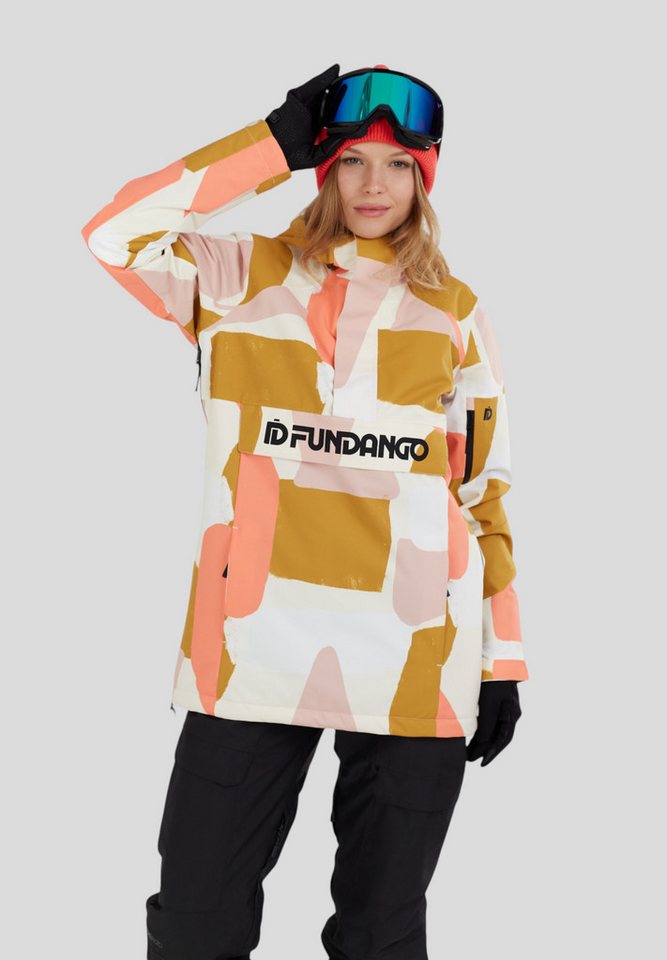 Fundango Winterjacke Birch ECO Logo Anorak technische Schlupfjacke für Ski uns Snowboard von Fundango