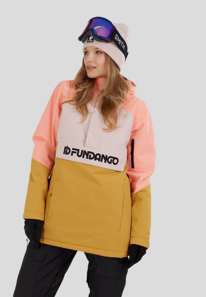 Fundango Winterjacke Birch ECO Logo Anorak technische Schlupfjacke für Ski uns Snowboard von Fundango