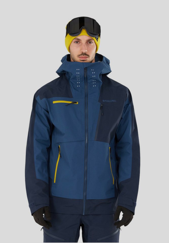 Fundango Winterjacke Manota 3L Shell 3L Herren-Skijacke aus dreilagigem Material schützt vor kaltem Wind Fundango Winterjacke Manota 3L Shell 3L Herren-Skijacke aus dreilagigem Material schützt vor kaltem Wind von Fundango