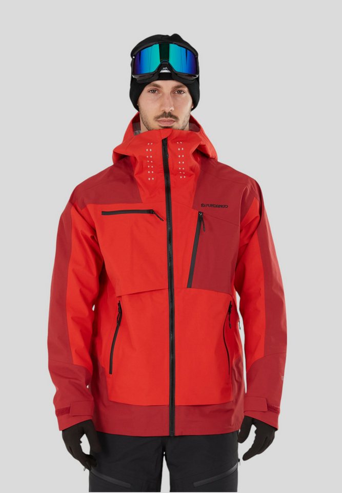 Fundango Winterjacke Manota 3L Shell 3L Herren-Skijacke aus dreilagigem Material schützt vor kaltem Wind von Fundango