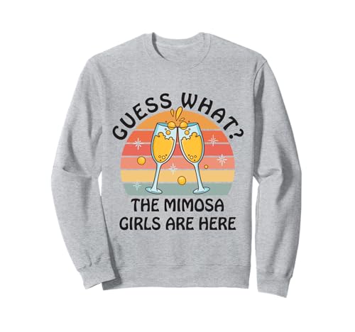 Rate mal was? Mimosa Girls sind da - Retro Brunch Party Squad Sweatshirt von Funday Sunday Brunch Party Squad Mimosa Drinking