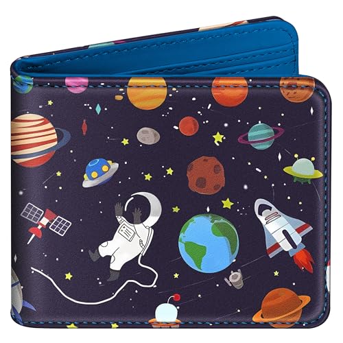 Funermei Cartoon-Geldbörse aus Leder für Damen, a-Space Astronaut, Cartoon Funermei Cartoon-Geldbörse aus Leder für Damen, a-Space Astronaut, Cartoon von Funermei