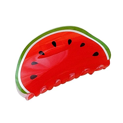 Funfob WassermelonenföRmige Haarklammer in Fruchtform, Haarklammer, Haarspangen, Haarnadeln, Pferdeschwanzhalter, DekorationszubehöR für Frauen und MäDchen von FUNFOB