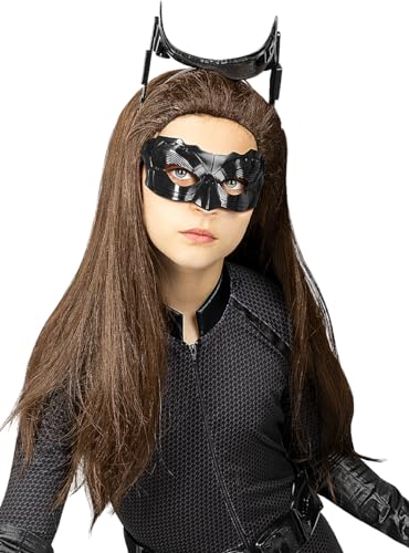 Funidelia | Catwoman Perücke für Mädchen Katze, Superhelden, DC Comics - Zubehör für Kinder, Zubehör für Kostüm - Braun von Funidelia