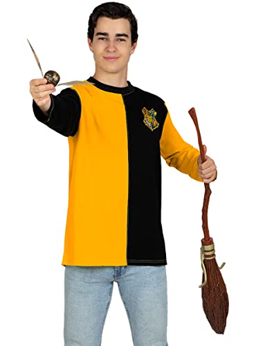 Funidelia | Cedric Diggory Trimagisches Turnier T-Shirt Harry Potter für Herren Das Beste Merchandising, um echte Fans zu Weihnachten, Geburtstagen oder andere Anlässen - Gelb von Funidelia