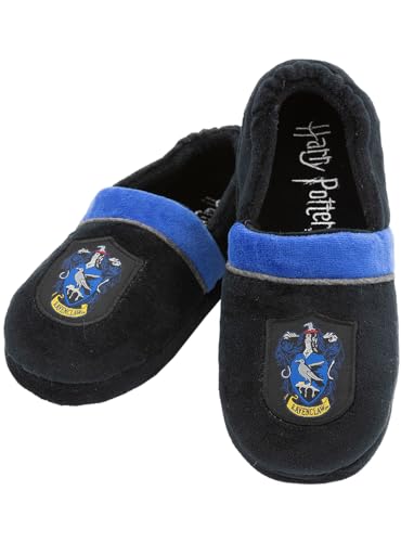 Funidelia Ravenclaw Hausschuhe - Harry Potter für Jungen und Mädchen, Offizielle Lizenz, Größe 32-34, Hogwarts, Zauberer. Fanartikel als Geschenk zu Weihnachten und Geburtstagen von Funidelia