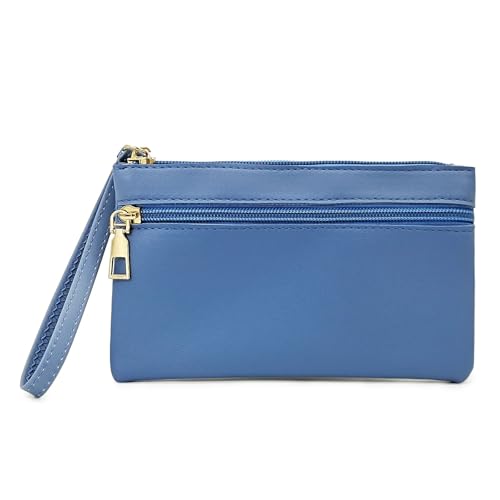 FuninCrea Damen-Geldbörse, Clutch, Münzgeldbörse, Doppelreißverschluss, Kartenhalter, Handgelenktasche, großes Fassungsvermögen, Damen-Geldbörsen mit Handgelenkschlaufe für Karten, Münzen, Bargeld, FuninCrea Damen-Geldbörse, Clutch, Münzgeldbörse, Doppelreißverschluss, Kartenhalter, Handgelenktasche, großes Fassungsvermögen, Damen-Geldbörsen mit Handgelenkschlaufe für Karten, Münzen, Bargeld, von FuninCrea