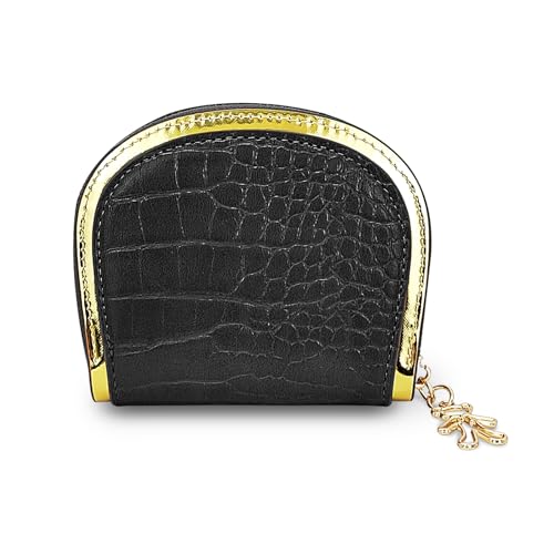 FuninCrea Kartenetui für Damen, Kartenhalter, Geldbörse mit Reißverschluss, kleine Geldbörse, Akkordeon-Stil, Damengeldbörse mit 9 Kartenfächern und 2 Fächern für Bargeld, Münzkarten-Organizer, von FuninCrea