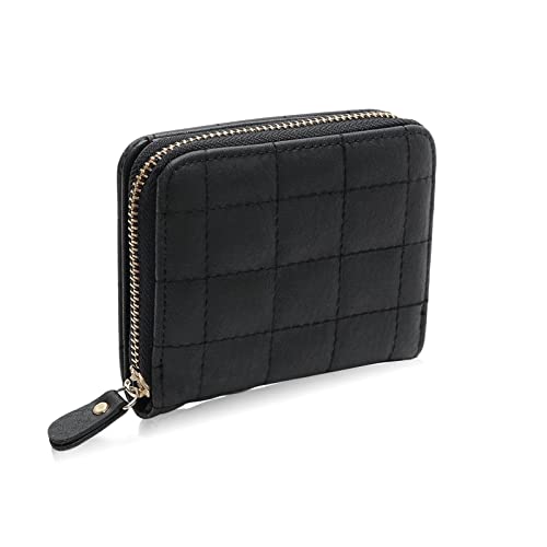 FuninCrea Kleine Geldbörse, Schwarz , 10*11*3, Minimalismus von FuninCrea