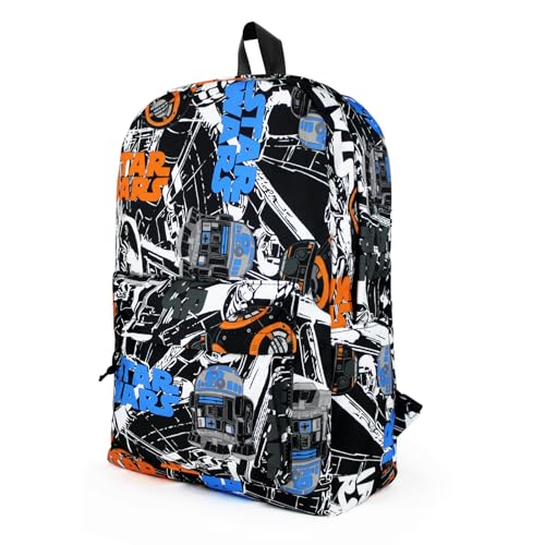 FuninCrea Unisex Lässig Rucksack Große Kapazität Tagesrucksack Damen Herren, Rucksack Damen Groß Nylon Rucksack Herren Leichtes Gewicht Wasserdichter Rucksack für Laptop Bücher Kleidung (Schwarz) von FuninCrea