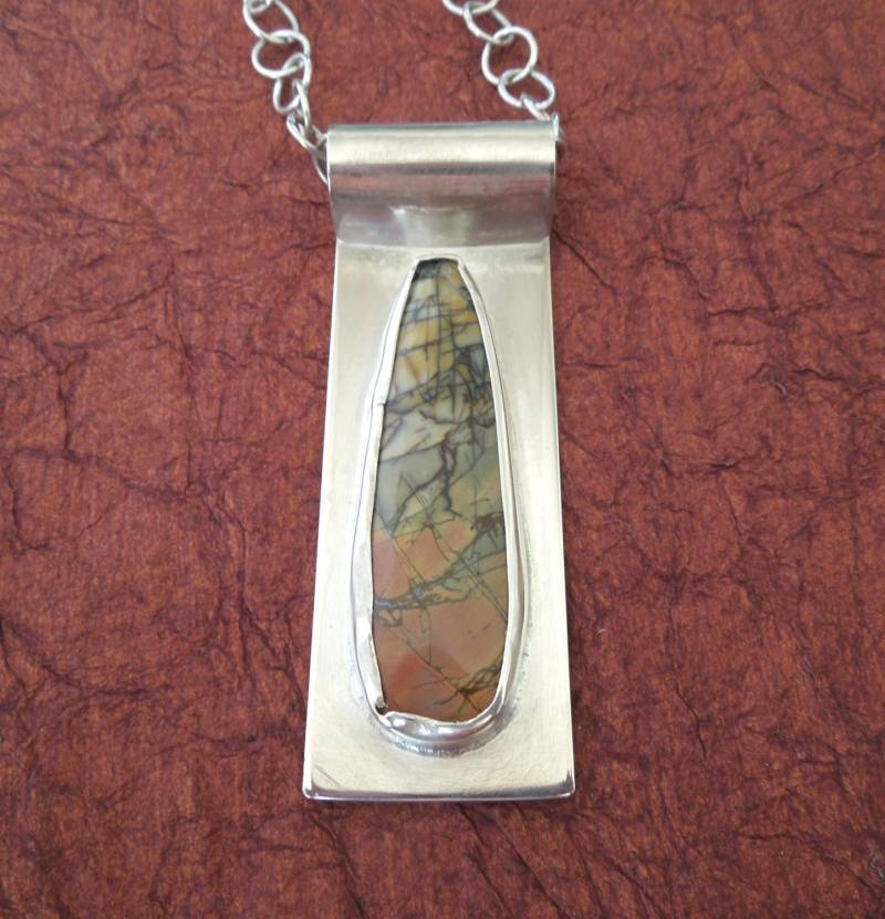 Roter Fluss Jaspis in Sterling Silber Roter Fluss Jaspis in Sterling Silber von FunkRockStudios