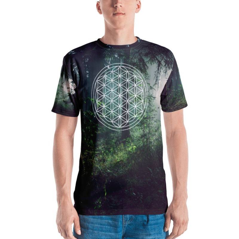 Flower Of Life Shirt // Nature Shirts Sacred Geometry Hippie Kleidung Festival Männer Yoga Art von FunkadelicApparel