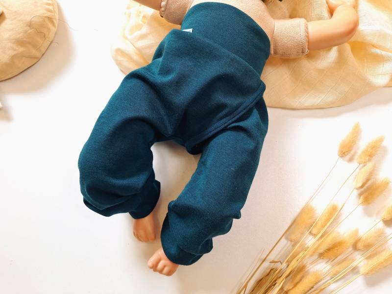 Kuschelig Weiche Splithose/Splitpants Aus Wolle Seide Jersey Oder Wolljersey Für Windelfreie Kinder von FunkelNaht