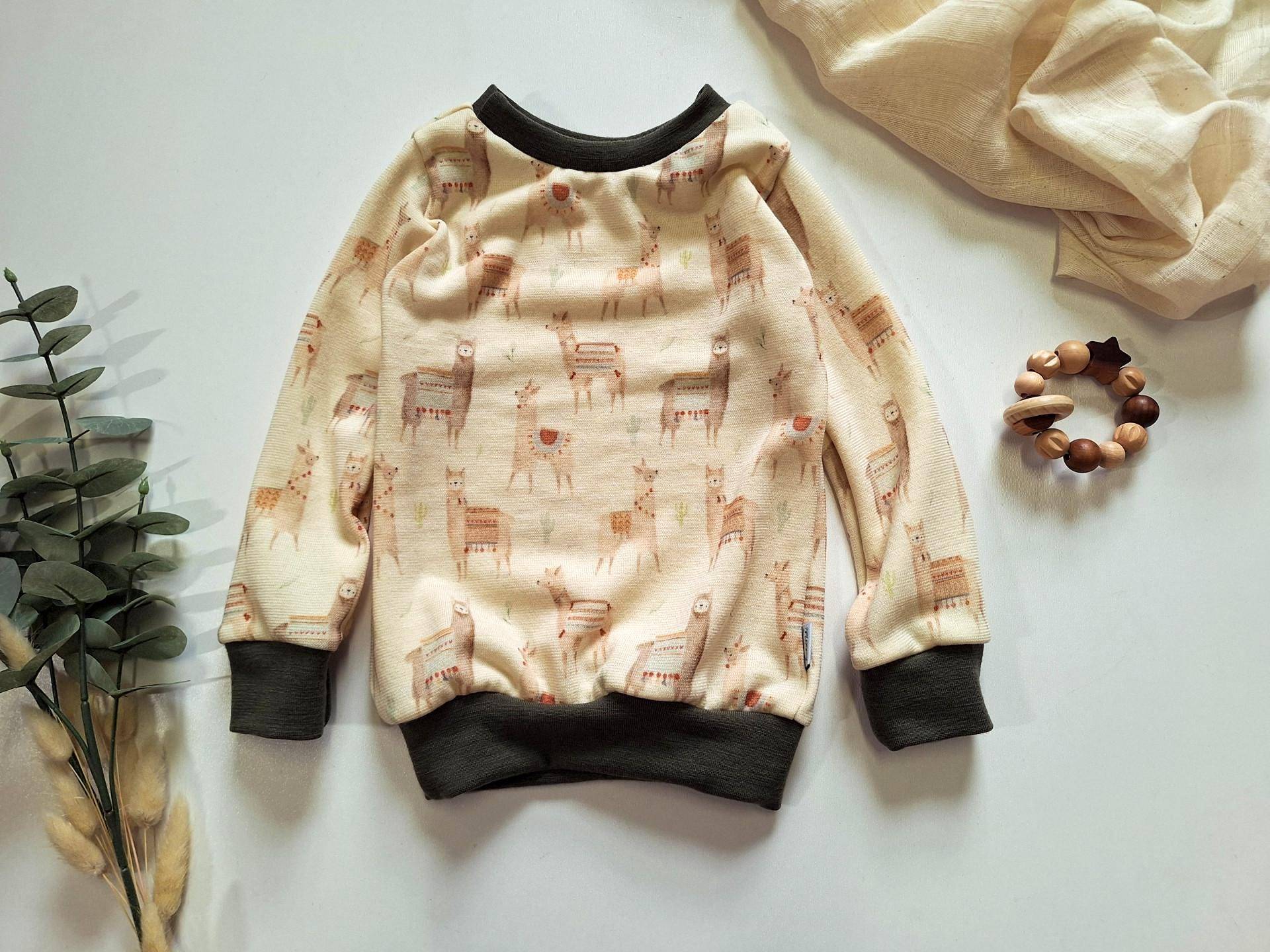 Warmer Wollpullover Für Kinder Aus Warmen Wollfrottee von FunkelNaht