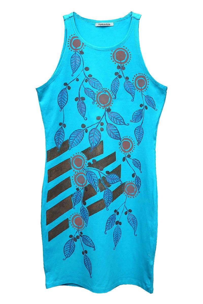 Blaues Botanikkleid Blaues Botanikkleid von Funkiestyle
