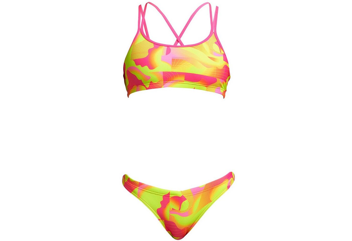 Funkita Tankini Bikini Set Mädchen Pinged Pink chlorbeständig von Funkita