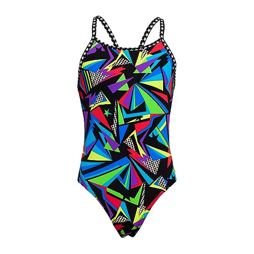 Funkita Badeanzug Einteiler für Mädchen/Kinder Beat It chlorbeständig, schnelltrocknend und UV Schutz 50+, Kinder Größen:152 von Funkita