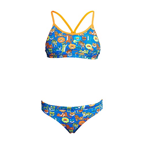 Funkita Bikini Set Racerback Big Cat Bash 164 / AUS 12 (Girl) von Funkita