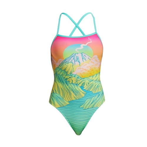 Funkita Candy Climb Badeanzug für Damen chlorresistent und schnelltrocknend, Größe:38 von Funkita