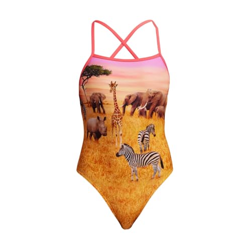 Funkita Circle of Life Badeanzug für Damen chlorresistent schnelltrocknend, Größe:40 von Funkita